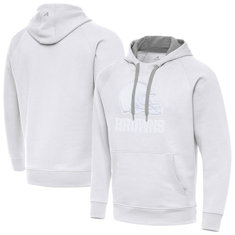 Cleveland Browns Antigua Victory Pullover Hoodie White