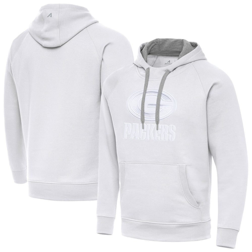 Green Bay Packers Antigua Victory Pullover Hoodie White