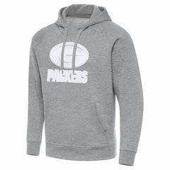 Green Bay Packers Antigua Victory Pullover Hoodie Heather Gray