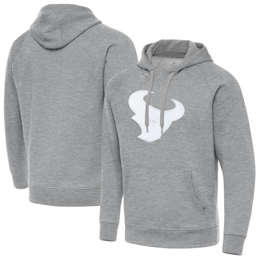 Houston Texans Antigua Victory Pullover Hoodie Heather Gray