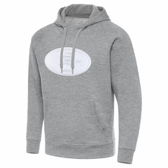 San Francisco 49ers Antigua Victory Pullover Hoodie Heather Gray
