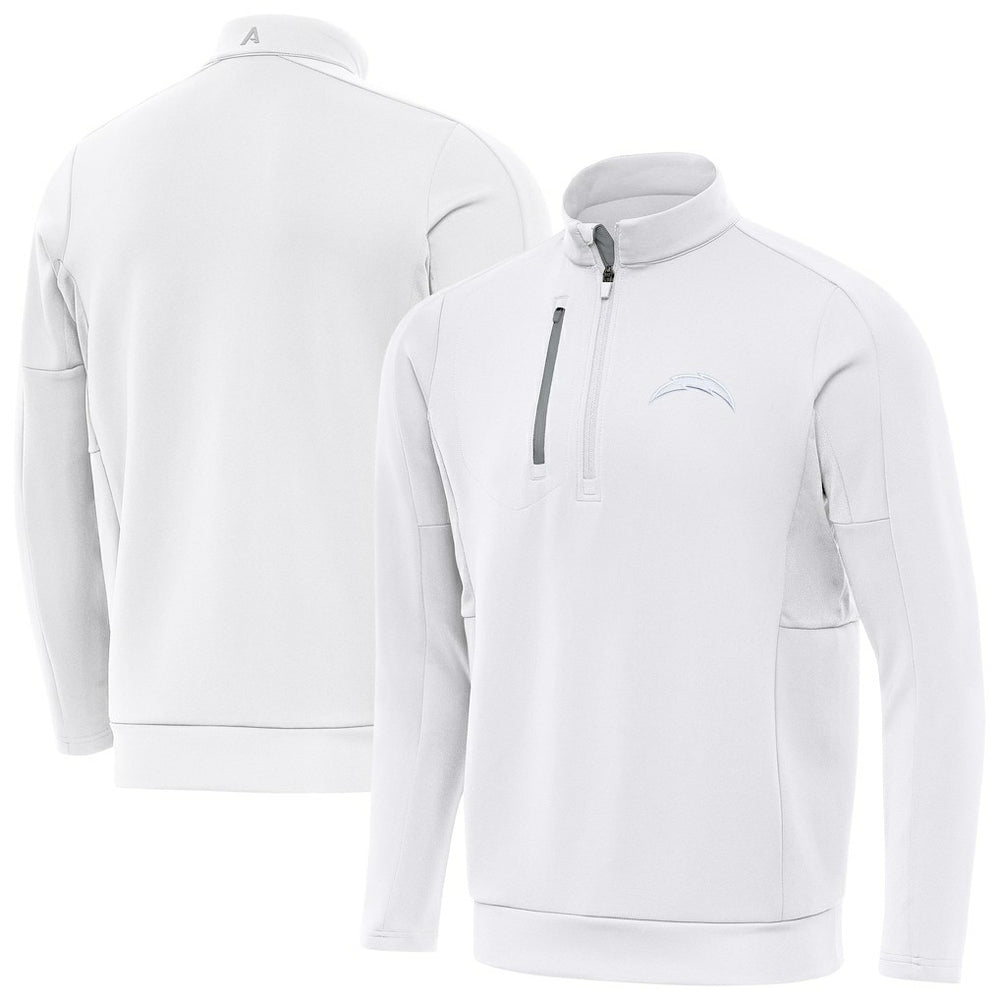 Los Angeles Chargers Antigua Generation Quarter-Zip Jacket White