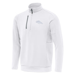 Denver Broncos Antigua Generation Quarter-Zip Jacket White