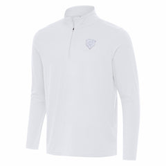 Chicago Bears Antigua Intent Quarter-Zip Jacket White