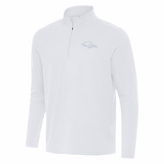 Baltimore Ravens Antigua Intent Quarter-Zip Jacket White