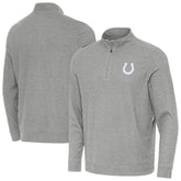 Indianapolis Colts Antigua Subtle Quarter-Zip Jacket Heather Gray