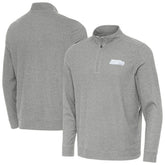Seattle Seahawks Antigua Subtle Quarter-Zip Jacket Heather Gray
