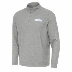 Seattle Seahawks Antigua Subtle Quarter-Zip Jacket Heather Gray