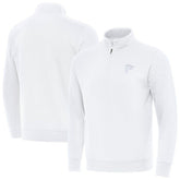 Atlanta Falcons Antigua Victory Quarter-Zip Top White