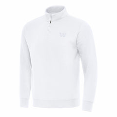 Washington Commanders Antigua Victory Quarter-Zip Top White