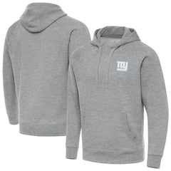 New York Giants Antigua Victory Pullover Hoodie Heather Gray