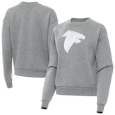 Atlanta Falcons Antigua Women's Victory Pullover Sweatshirt Heather Gray
