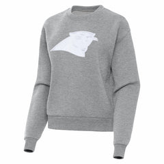 Carolina Panthers Antigua Women's Victory Pullover Sweatshirt Heather Gray