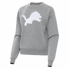 Detroit Lions Antigua Women's Victory Pullover Sweatshirt Heather Gray