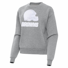 Cleveland Browns Antigua Women's Victory Pullover Sweatshirt Heather Gray
