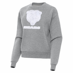 Chicago Bears Antigua Women's Victory Pullover Sweatshirt Heather Gray