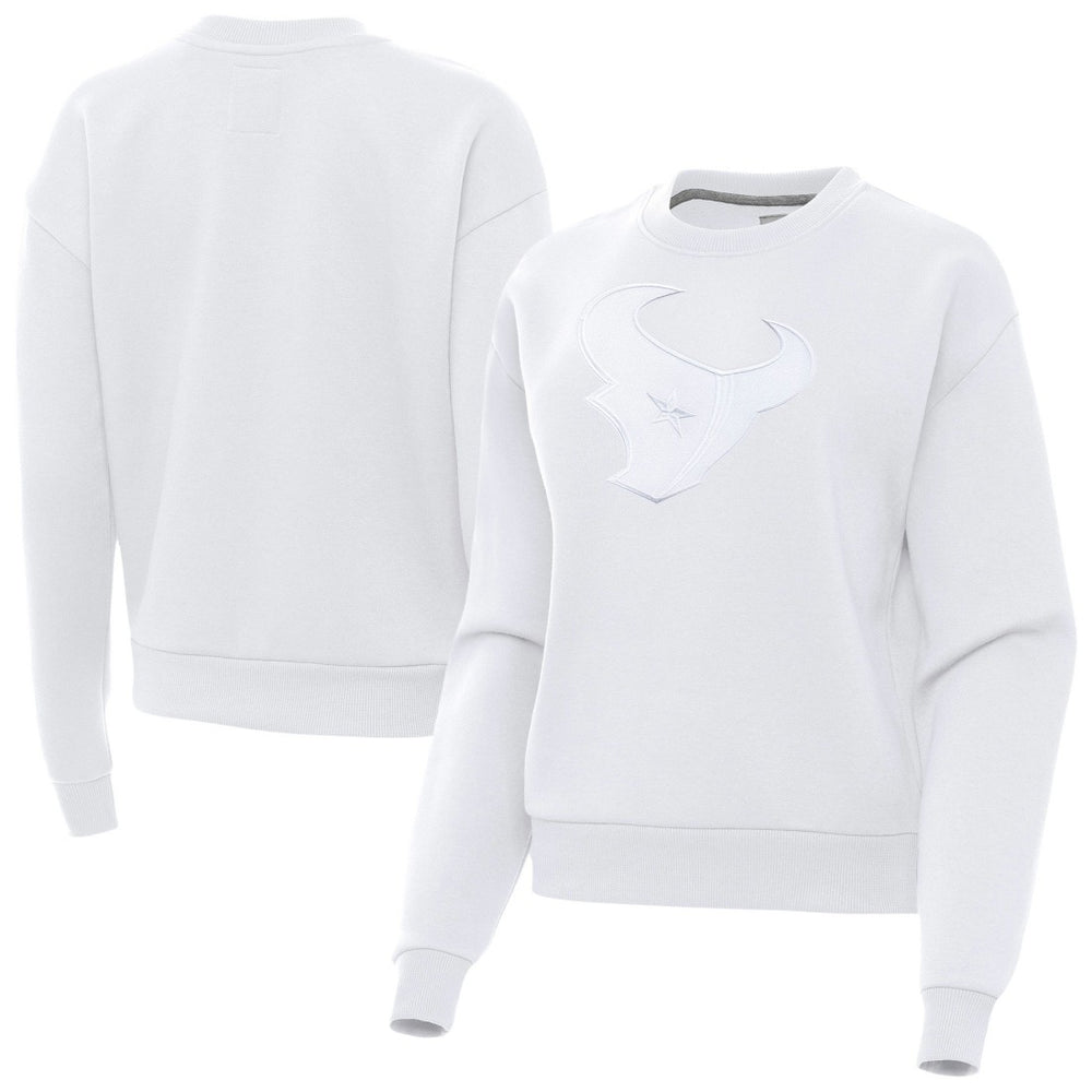 Houston Texans Antigua Women's Victory Pullover Sweatshirt White