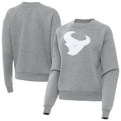 Houston Texans Antigua Women's Victory Pullover Sweatshirt Heather Gray