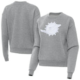 Miami Dolphins Antigua Women's Victory Pullover Sweatshirt Heather Gray