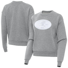 San Francisco 49ers Antigua Women's Victory Pullover Sweatshirt Heather Gray