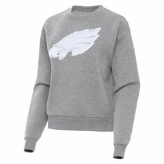 Philadelphia Eagles Antigua Women's Victory Pullover Sweatshirt Heather Gray
