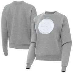 Pittsburgh Steelers Antigua Women's Victory Pullover Sweatshirt Heather Gray
