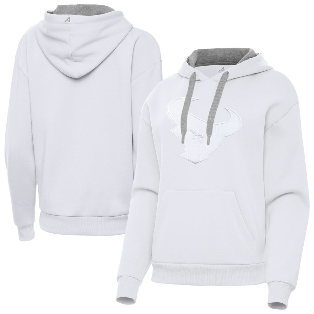 Houston Texans Antigua Women's Victory Pullover Hoodie White