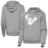 Houston Texans Antigua Women's Victory Pullover Hoodie Heather Gray