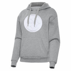 Pittsburgh Steelers Antigua Women's Victory Pullover Hoodie Heather Gray