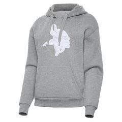 Minnesota Vikings Antigua Women's Victory Pullover Hoodie Heather Gray