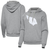 Arizona Cardinals Antigua Women's Victory Pullover Hoodie Heather Gray