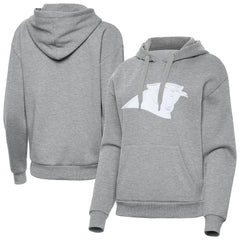 Carolina Panthers Antigua Women's Victory Pullover Hoodie Heather Gray
