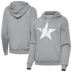 Dallas Cowboys Antigua Women's Victory Pullover Hoodie Heather Gray
