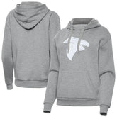 Atlanta Falcons Antigua Women's Victory Pullover Hoodie Heather Gray