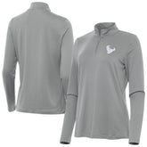 Houston Texans Antigua Women's Reprocess Quarter-Zip Top Gray
