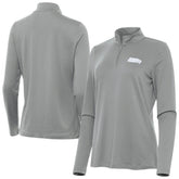 Seattle Seahawks Antigua Women's Reprocess Quarter-Zip Top Gray