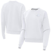 Miami Dolphins Antigua Women's Victory Crew Pullover Sweatshirt White