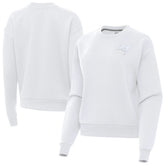 Tampa Bay Buccaneers Antigua Women's Victory Crew Pullover Sweatshirt White