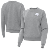 Tampa Bay Buccaneers Antigua Women's Victory Crew Pullover Sweatshirt Heather Gray