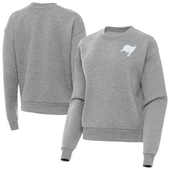 Tampa Bay Buccaneers Antigua Women's Victory Crew Pullover Sweatshirt Heather Gray