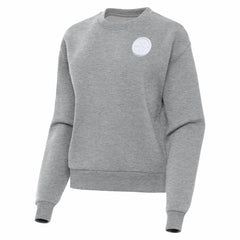 Pittsburgh Steelers Antigua Women's Victory Crew Pullover Sweatshirt Heather Gray