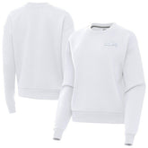 Seattle Seahawks Antigua Women's Victory Crew Pullover Sweatshirt White