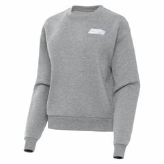 Seattle Seahawks Antigua Women's Victory Crew Pullover Sweatshirt Heather Gray