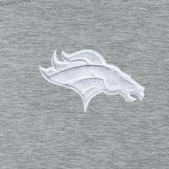 Denver Broncos Antigua Women's Victory Crew Pullover Sweatshirt Heather Gray
