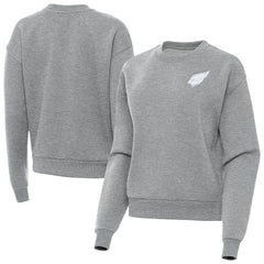 Arizona Cardinals Antigua Women's Victory Crew Pullover Sweatshirt Heather Gray
