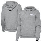 Baltimore Ravens Antigua Women's Victory Pullover Hoodie Heather Gray
