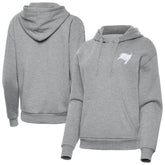 Tampa Bay Buccaneers Antigua Women's Victory Pullover Hoodie Heather Gray