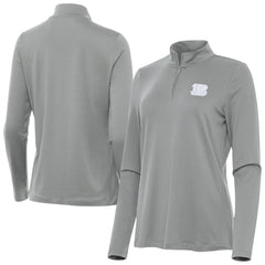 Cincinnati Bengals Antigua Women's Reprocess Quarter-Zip Top Gray