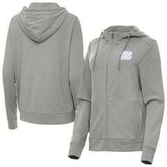 Cincinnati Bengals Antigua Women's Seeker Full-Zip Hoodie Jacket Heather Gray