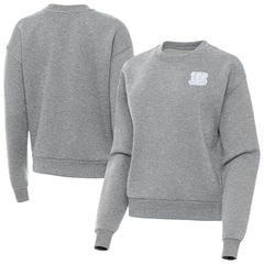Cincinnati Bengals Antigua Women's Victory Crew Pullover Sweatshirt Heather Gray